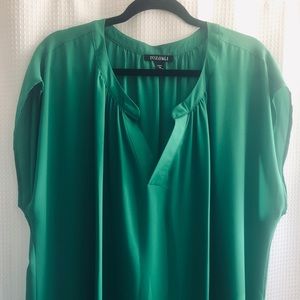 Roz&Ali 3X Green Blouse